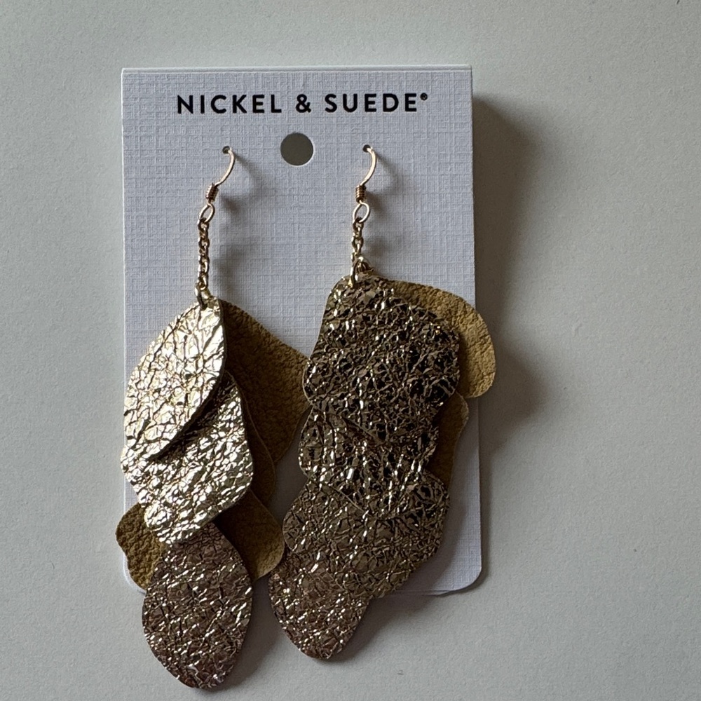 Nickel & Suede Crushed Gold Florence